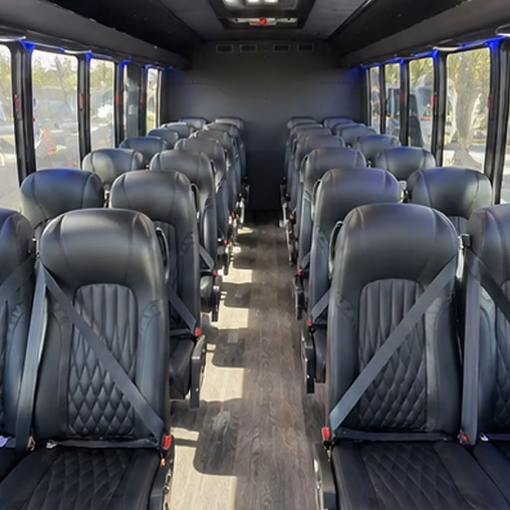 30 passenger minibus inside